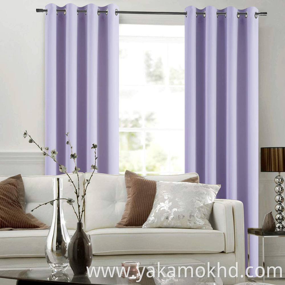 Lilac Thermal Insulated Blackout Curtains